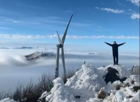 【云冰山】寒潮来袭降温啦-我们去南方雪乡云冰山看雪景/赏冰挂/观云海打卡冰雪世界1天游！
