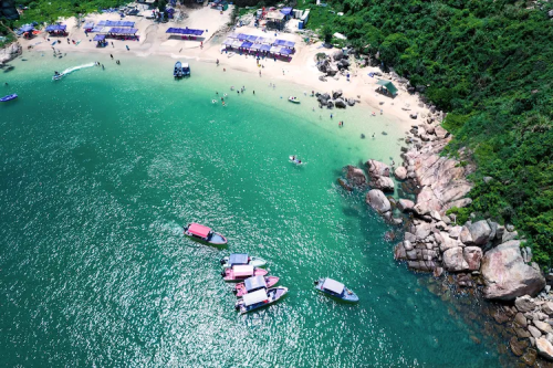 【盐洲岛+情人湾2天】未开发小岛情人湾浮潜，海上划桨板，盐洲岛滩涂赶海，彩石滩旅拍，住准四海景公寓-